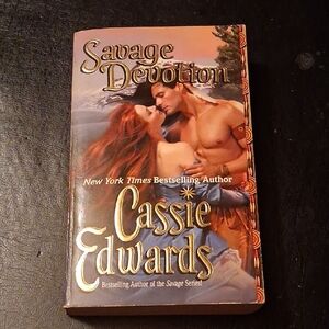 Savage Devotion by Cassie Edwards - Romance Paperback (Red Hair, Tan Skintones)